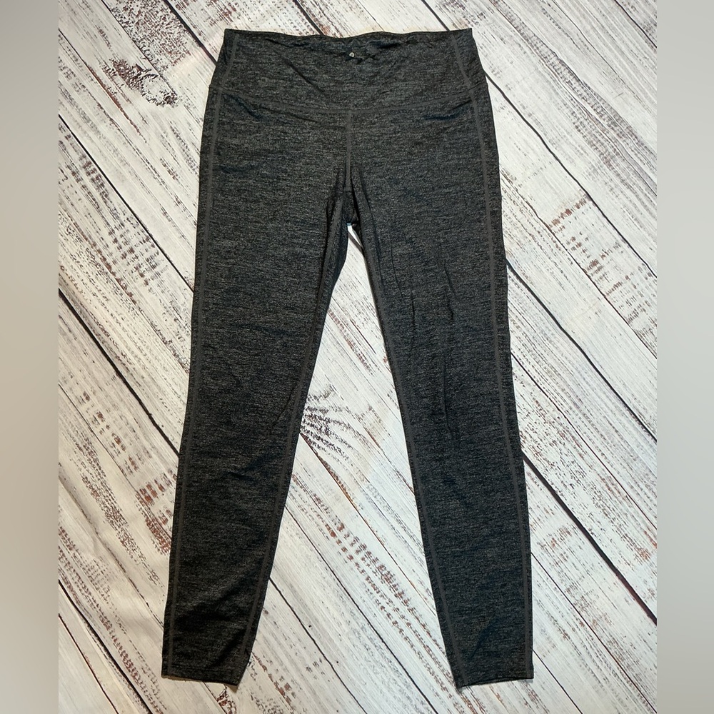 Athleta black/gray with shimmer leggings. Size M.